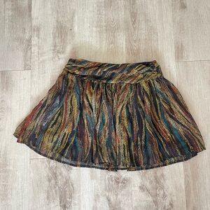 Wet Seal Multicolor Patterned skirt